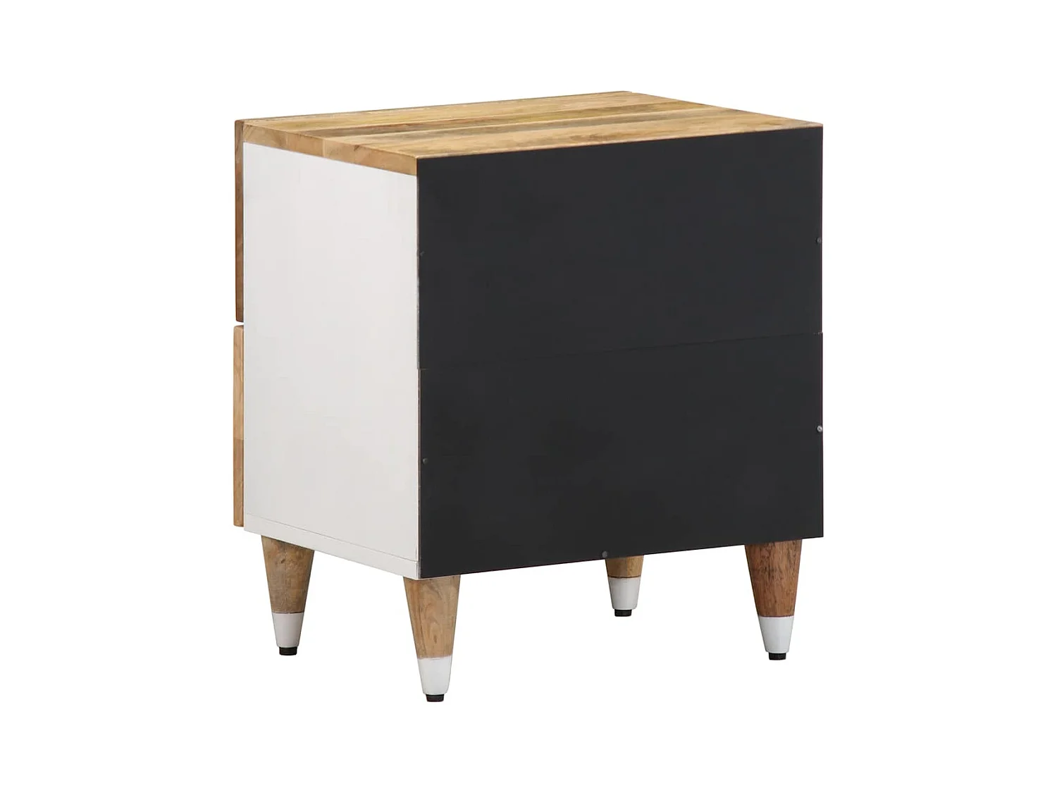 Table de chevet 40x33,5x46 cm bois de manguier solide
