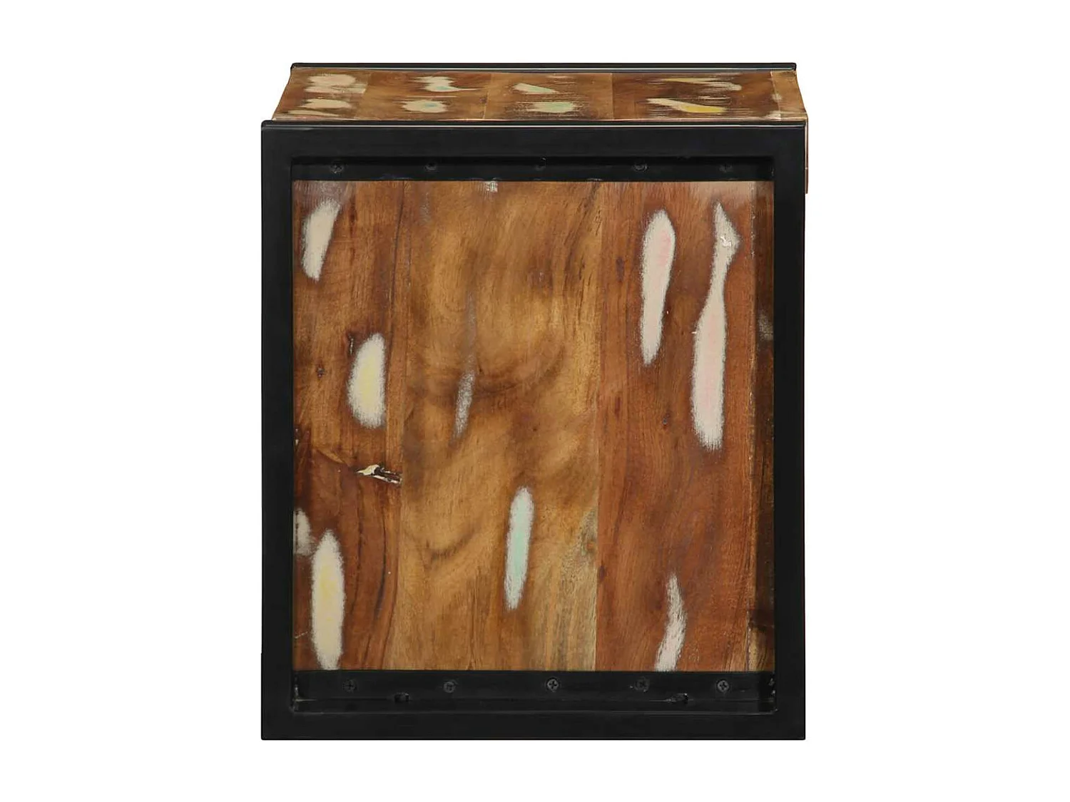 Tables de chevet 2 pcs multicolore 40x35x40cm bois récupération