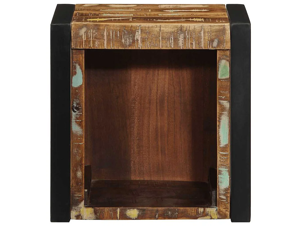 Tables de chevet 2 pcs multicolore 40x35x40cm bois récupération