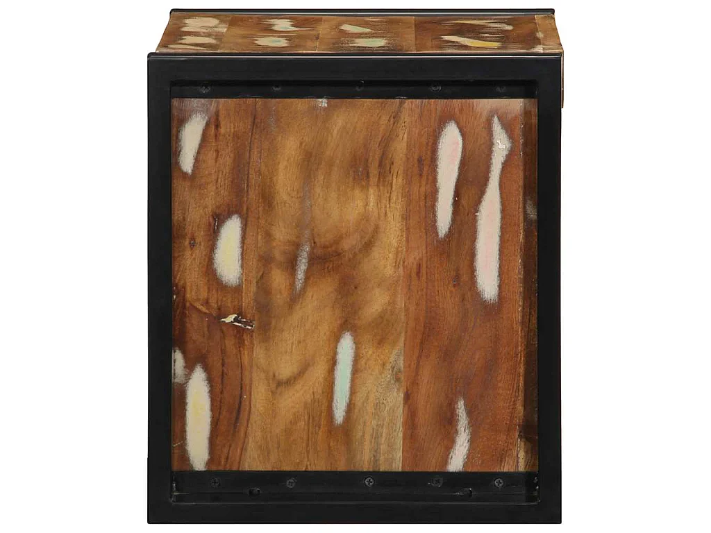 Tables de chevet 2 pcs multicolore 40x35x40cm bois récupération