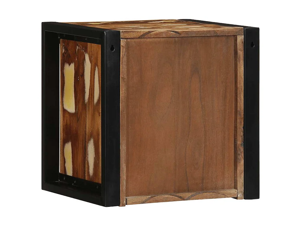 Tables de chevet 2 pcs multicolore 40x35x40cm bois récupération