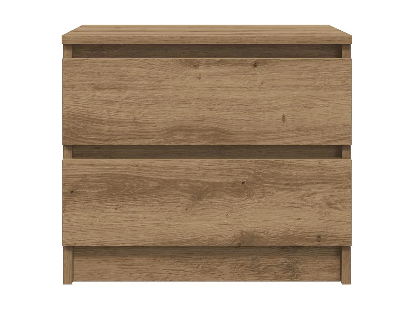 Tables chevet 2pcs chêne artisanal 50x40x43.5cm bois ingénierie