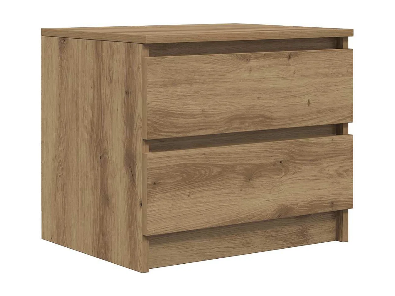Nachttische 2 Stk. Artisan-Eiche 50x40x43,5 cm Holzwerkstoff