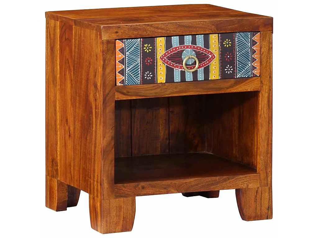 Nachtkastje 2 st 40x35x45 cm massief acaciahout