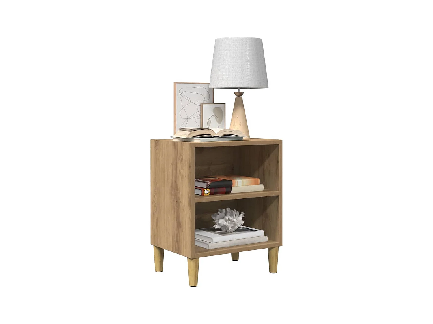 Tables de chevet 2 pcs chêne artisanal 40x30x50 cm