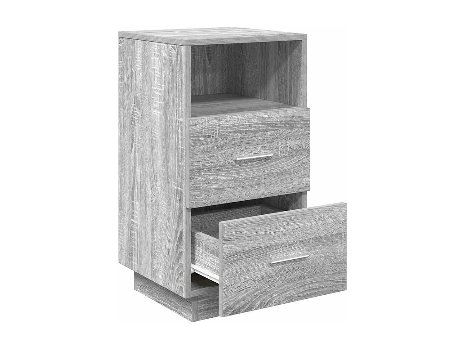 Tables de chevet 2 pcs avec 2 tiroirs sonoma gris 36x36x68 cm