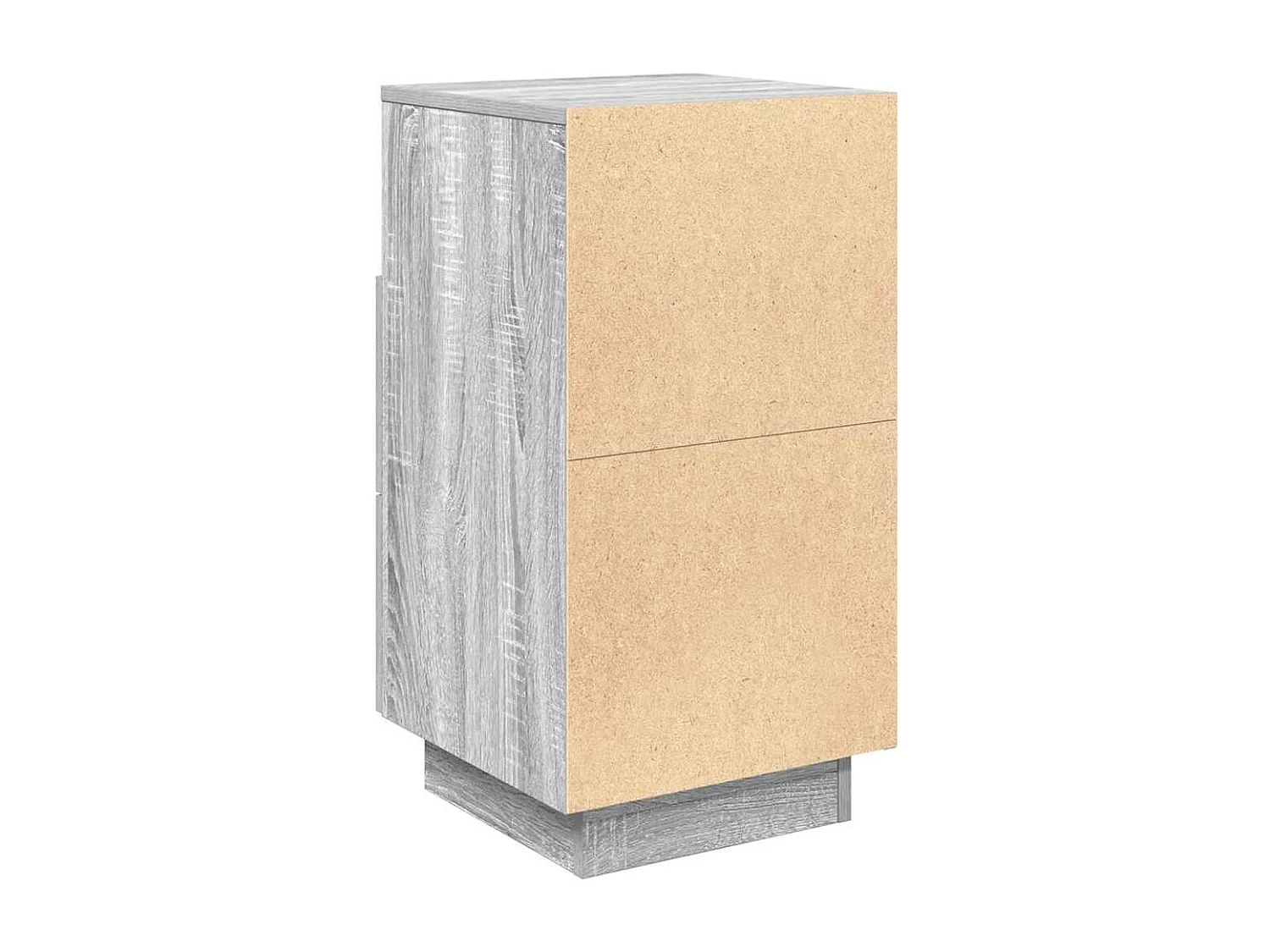 Tables de chevet 2 pcs avec 2 tiroirs sonoma gris 36x36x68 cm