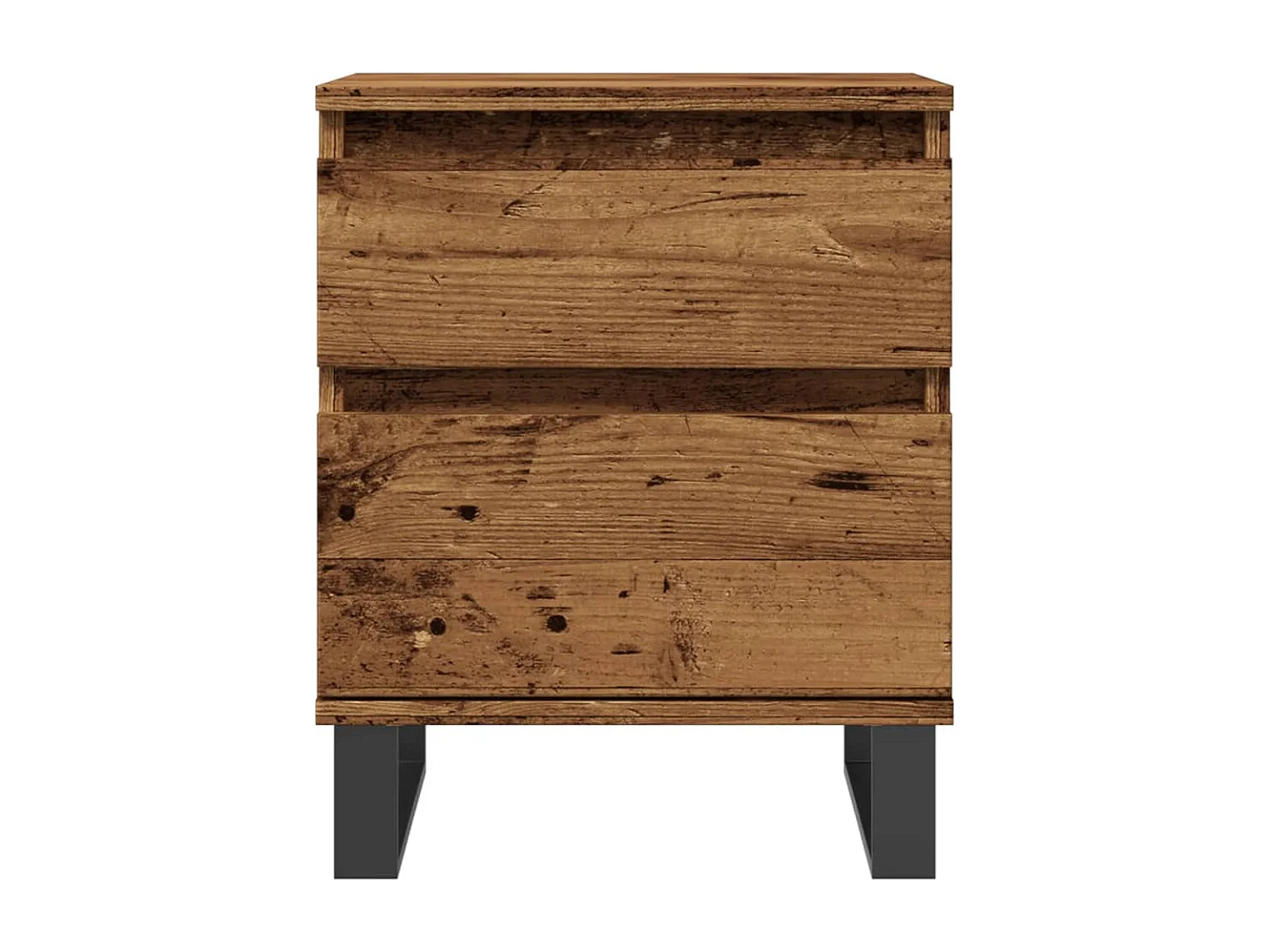 Tables de chevet 2 pcs vieux bois 40x35x50 cm bois d’ingénierie