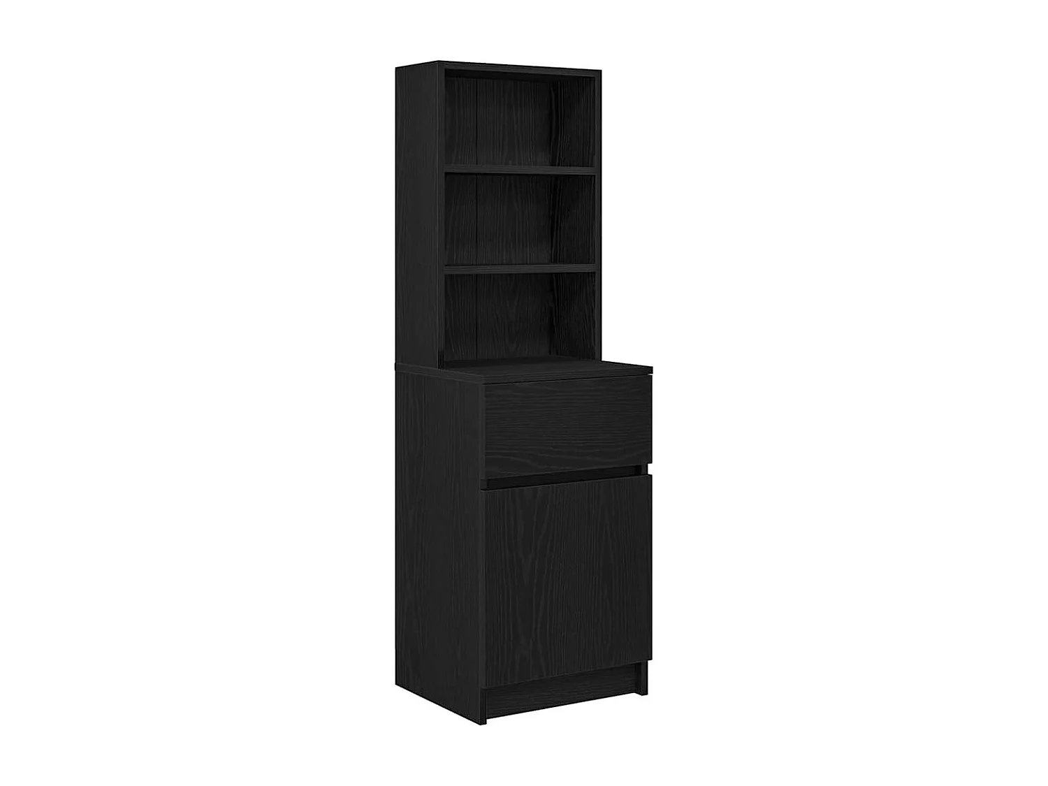 Nachttisch Schwarz 39x35x125 cm Holzwerkstoff