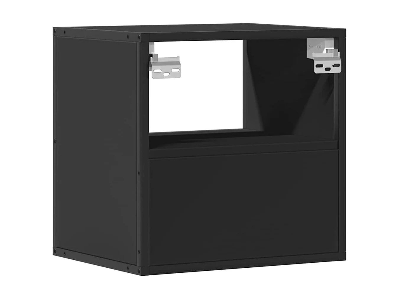 Tables de chevet murales 2 pcs noir 40x31x39,5 cm