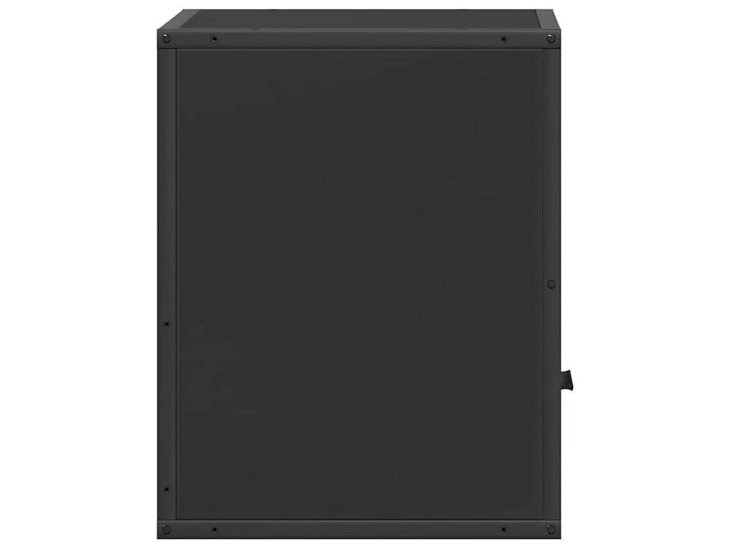 Comodini a Muro 2 pz Nero 40x31x39,5 cm