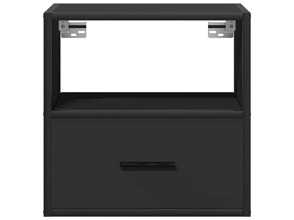 Wand-Nachttische 2 Stk. Schwarz 40x31x39,5 cm