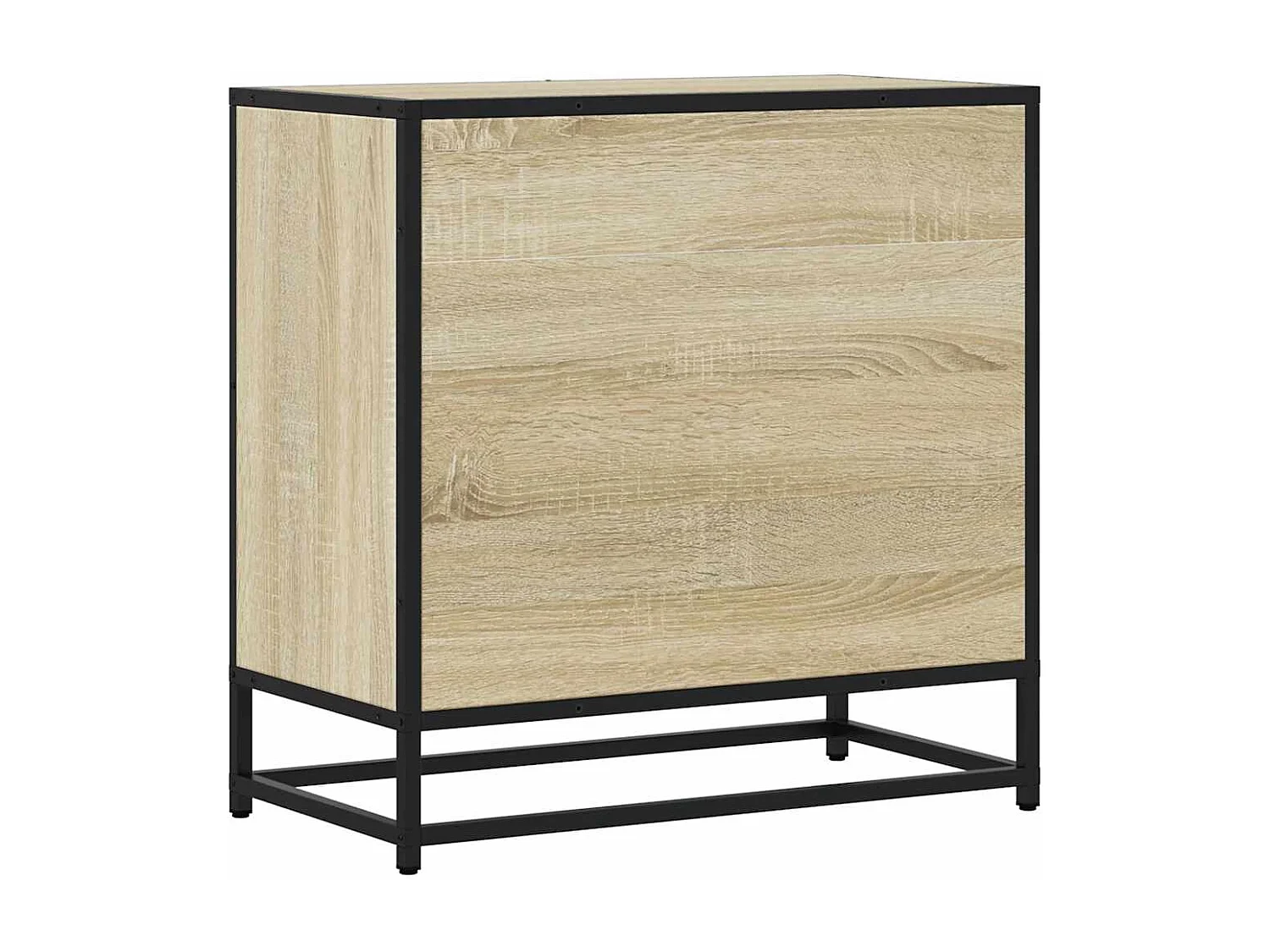 Nachttisch Sonoma-Eiche 60x31x60 cm Holzwerkstoff und Metall