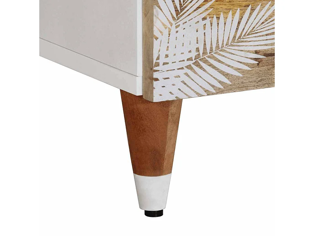 Mesas de cabeceira 2 pcs 40x33,5x46 cm madeira mangueira maciça