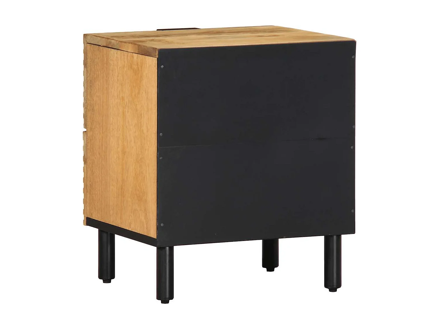 Tables de chevet 2 pcs 40x33x46 cm bois de manguier solide