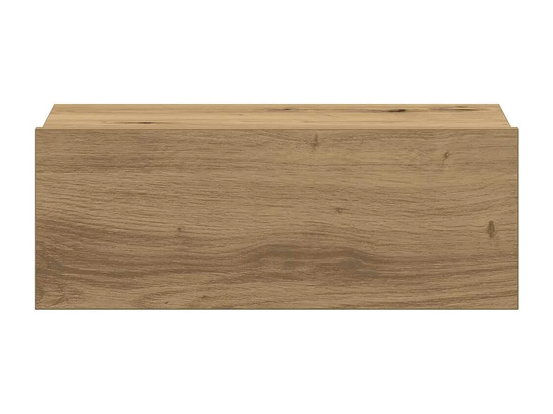 Tables de chevet flottantes 2 pcs chêne artisanal 40x32x15 cm