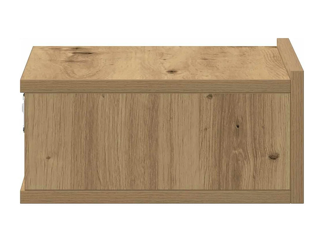 Tables de chevet flottantes 2 pcs chêne artisanal 40x32x15 cm