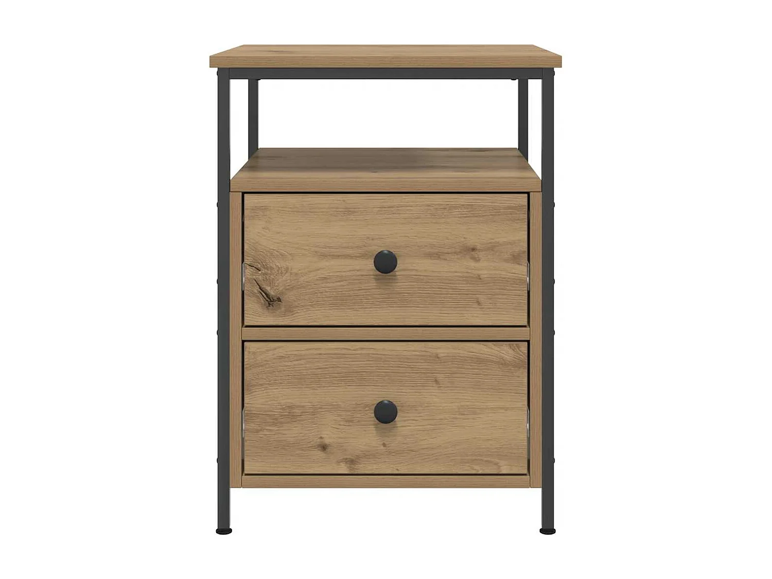 Nachttische 2 Stk. Artisan-Eiche 44x45x60 cm Holzwerkstoff