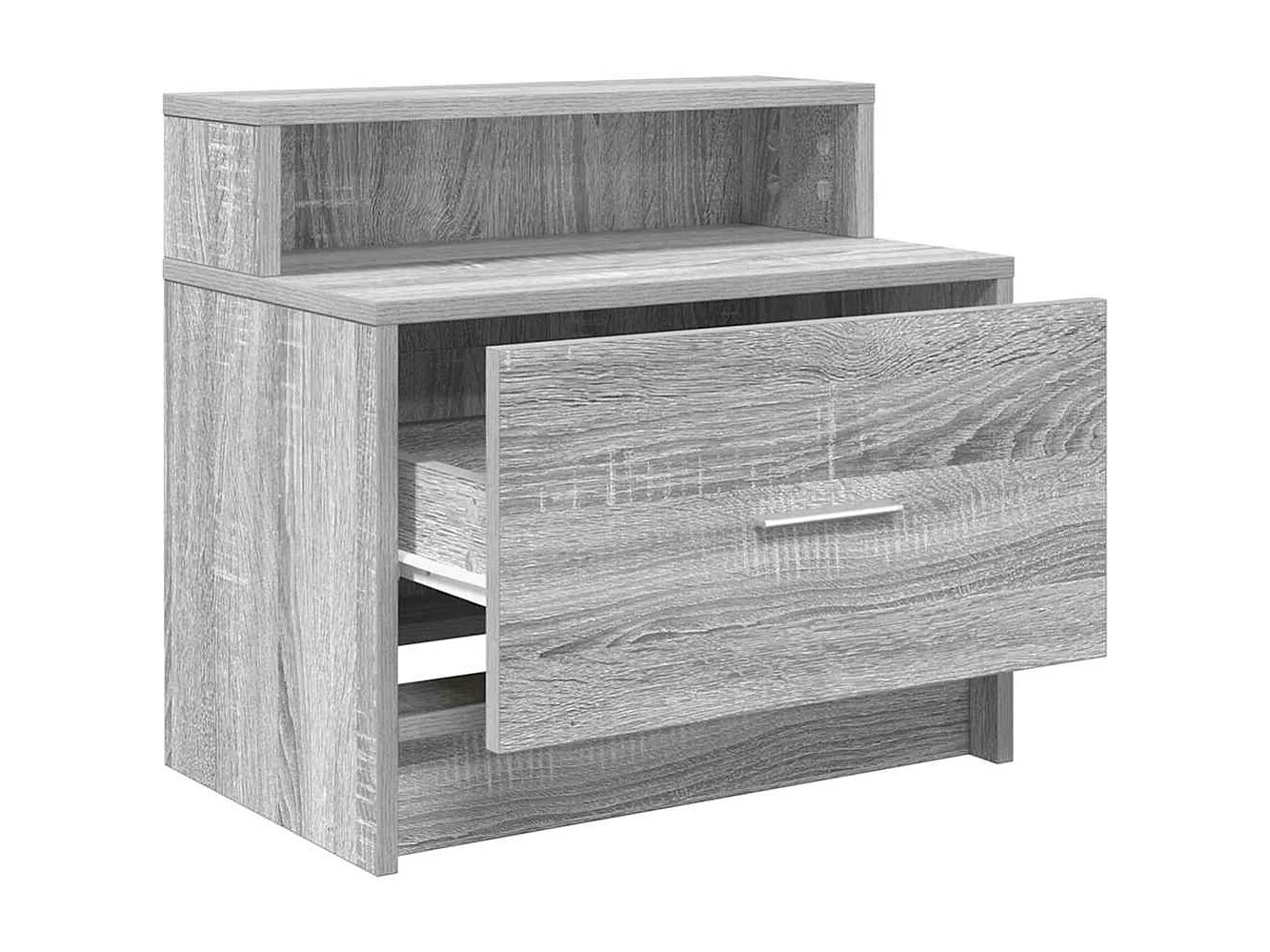 Table de chevet avec tiroir sonoma gris 51x31x47 cm