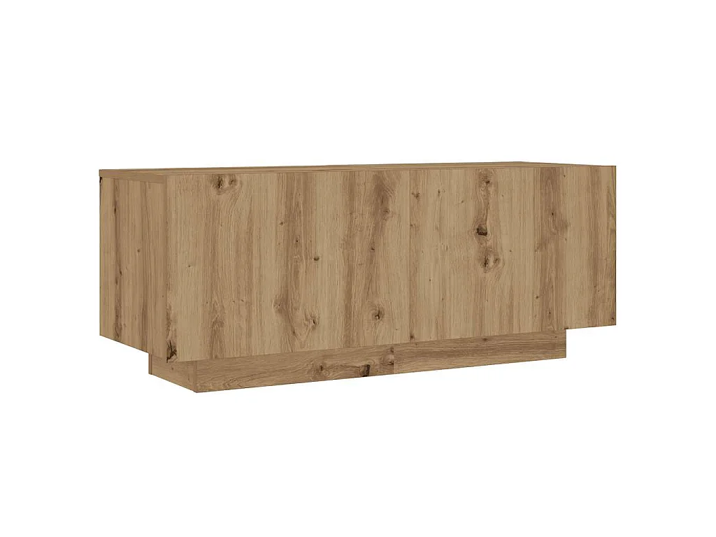 Table de chevet chêne artisanal 100x35x40 cm bois d’ingénierie
