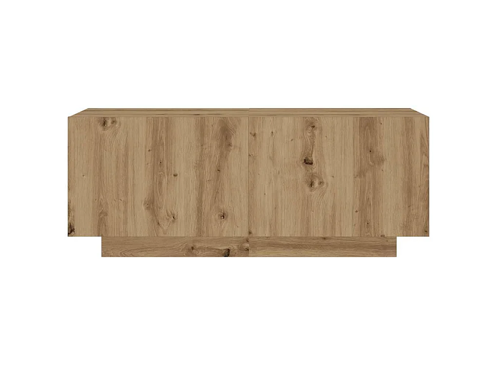 Table de chevet chêne artisanal 100x35x40 cm bois d’ingénierie