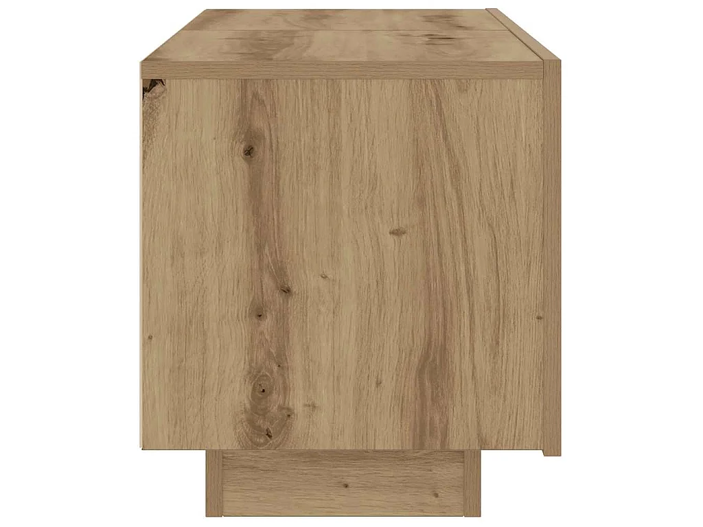 Table de chevet chêne artisanal 100x35x40 cm bois d’ingénierie