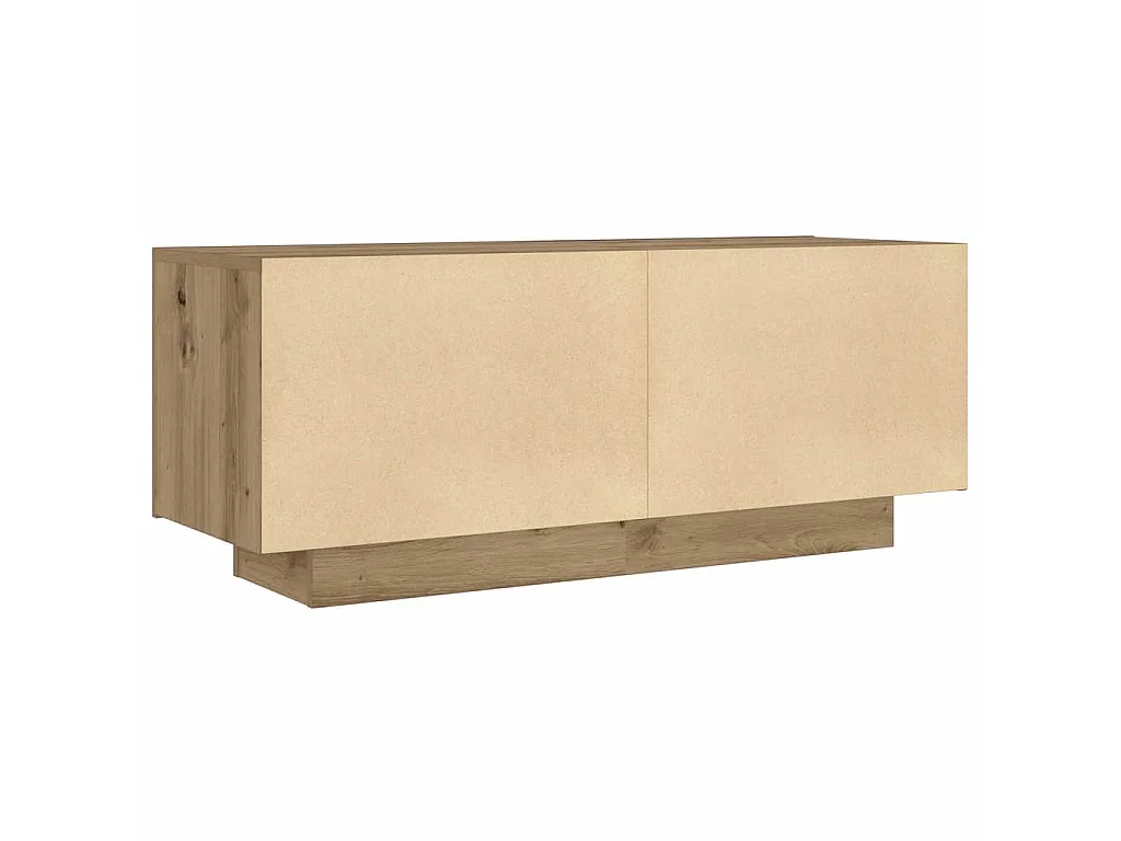 Table de chevet chêne artisanal 100x35x40 cm bois d’ingénierie