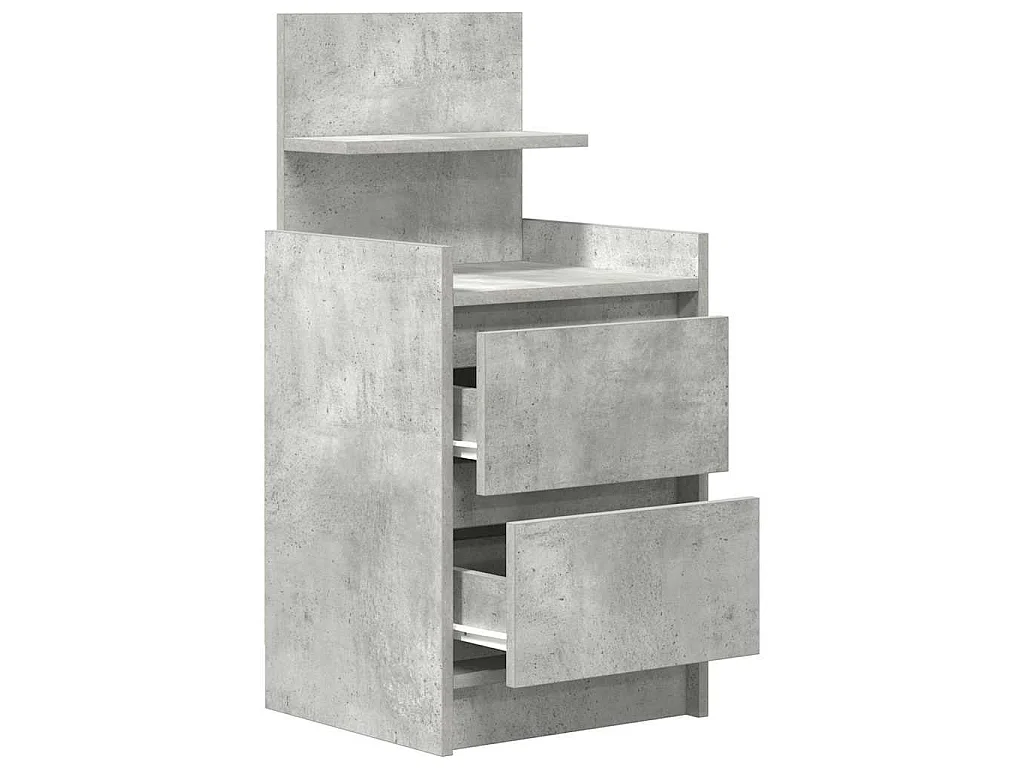 Mesas de cabeceira com 2 gavetas 2 pcs 38x34x80 cm