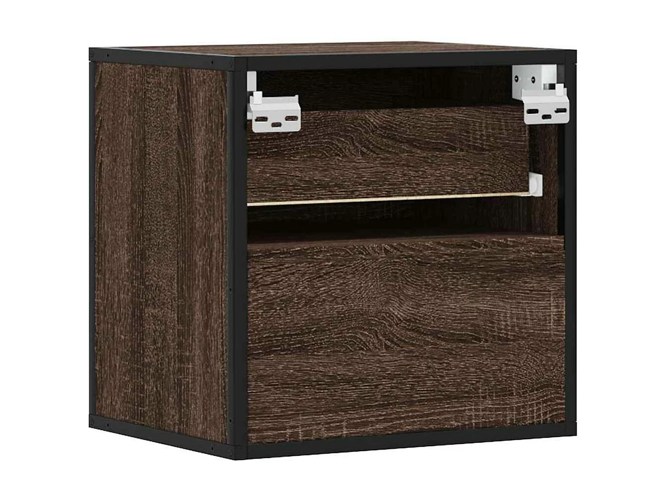 Wand-Nachttische 2 Stk. Braun Eichen-Optik 40x31x39,5 cm