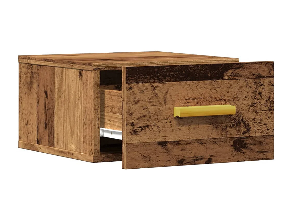 Wand-Nachttisch Altholz-Optik 35x35x20 cm