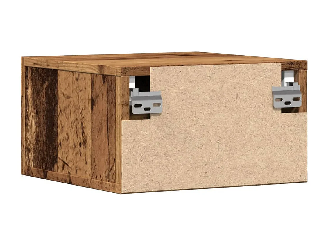 Wand-Nachttisch Altholz-Optik 35x35x20 cm