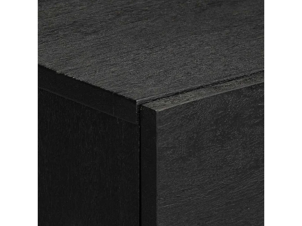 Table de chevet noir 50x33x60 cm bois d'ingénierie