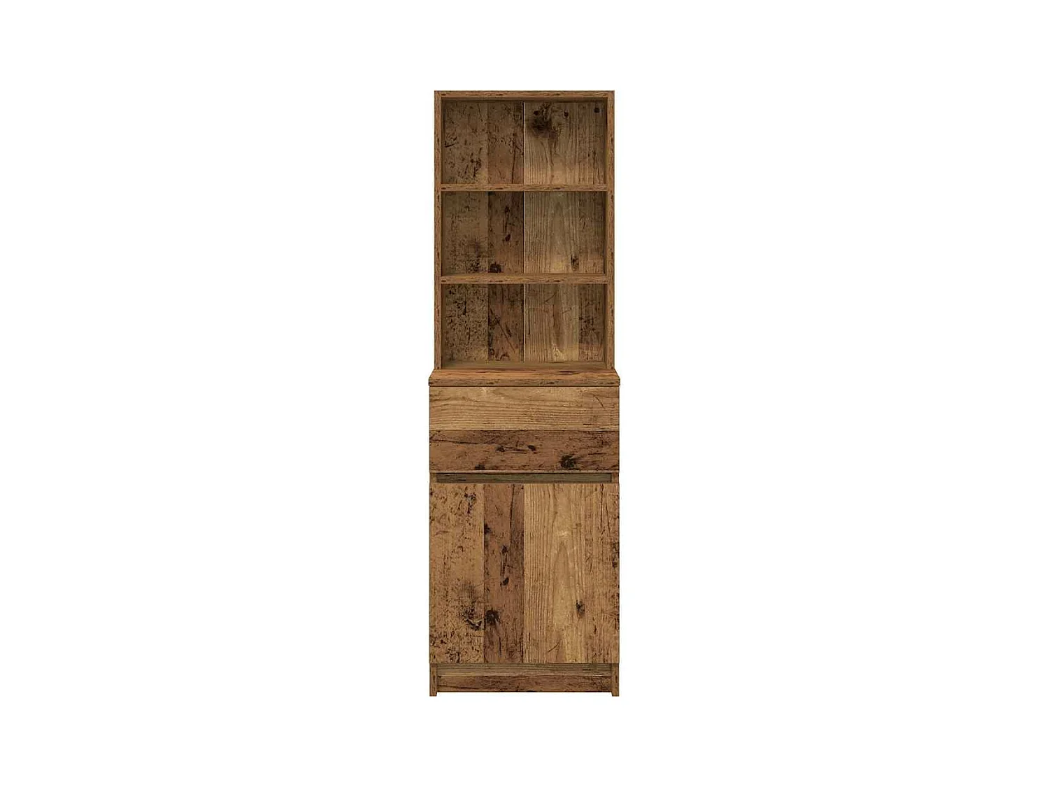 Table de chevet vieux bois 39x35x125 cm bois d’ingénierie