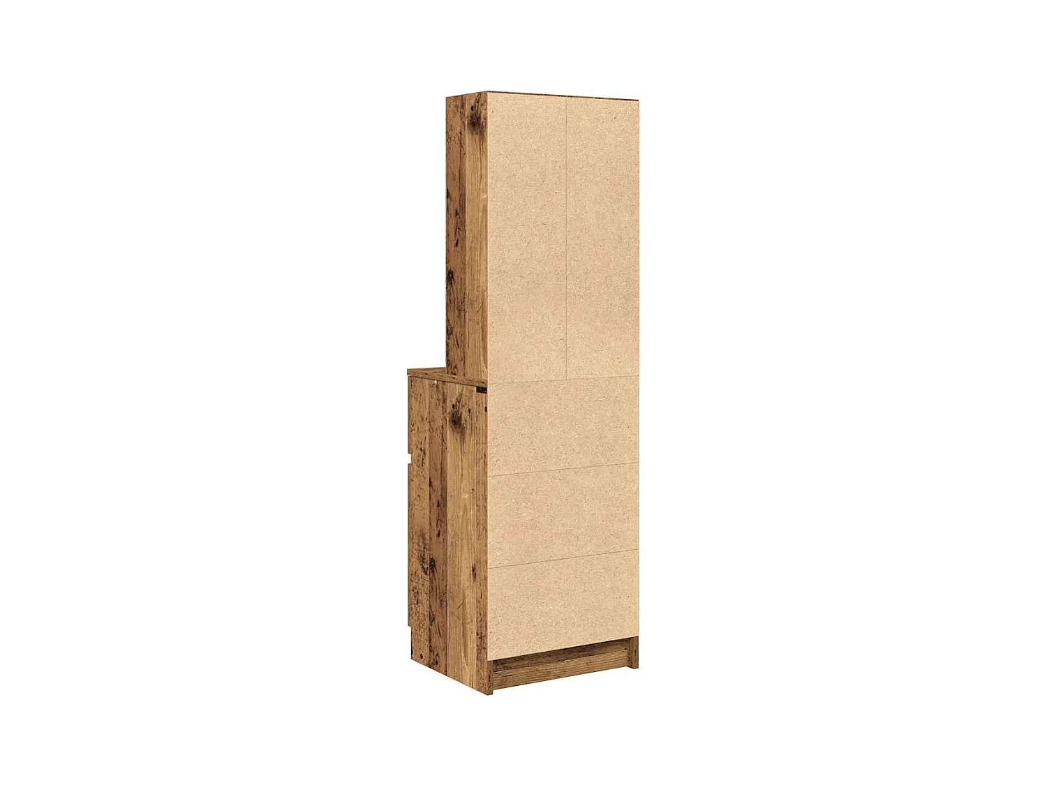 Table de chevet vieux bois 39x35x125 cm bois d’ingénierie