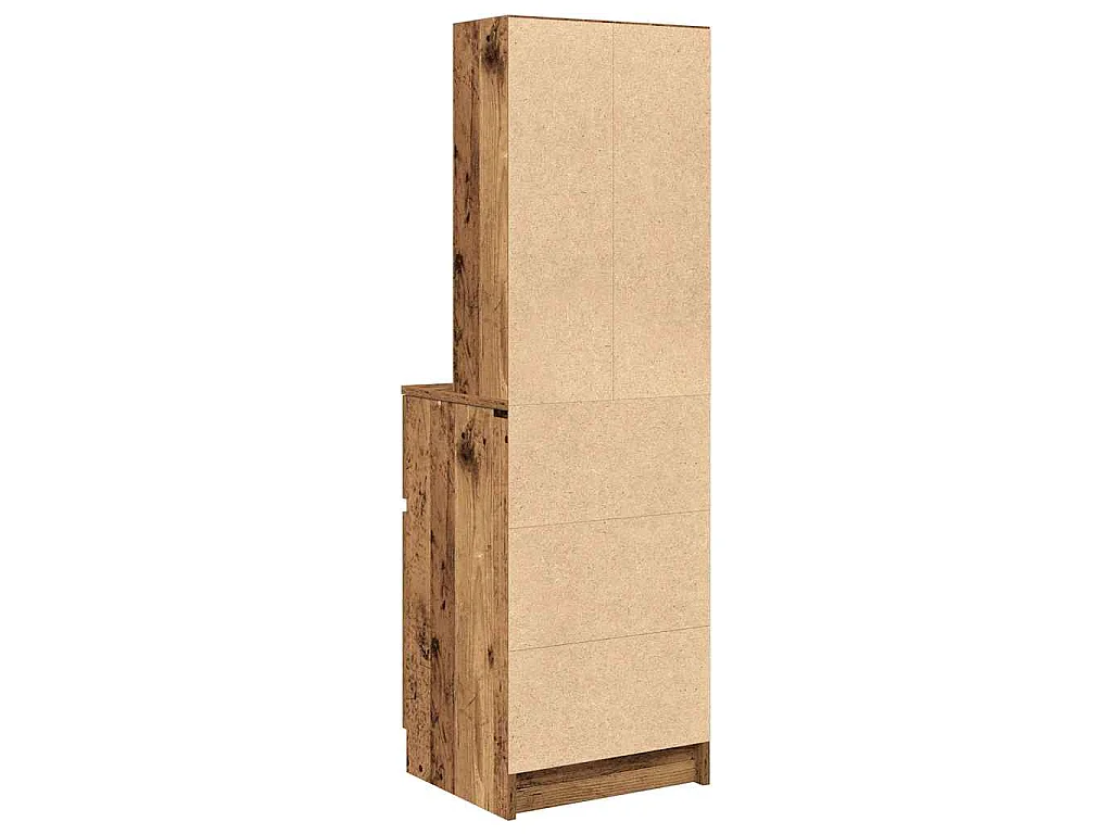 Mesilla de noche madera antigua 39x35x125cm Madera ingeniería