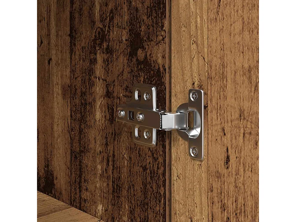 Mesilla de noche madera antigua 39x35x125cm Madera ingeniería
