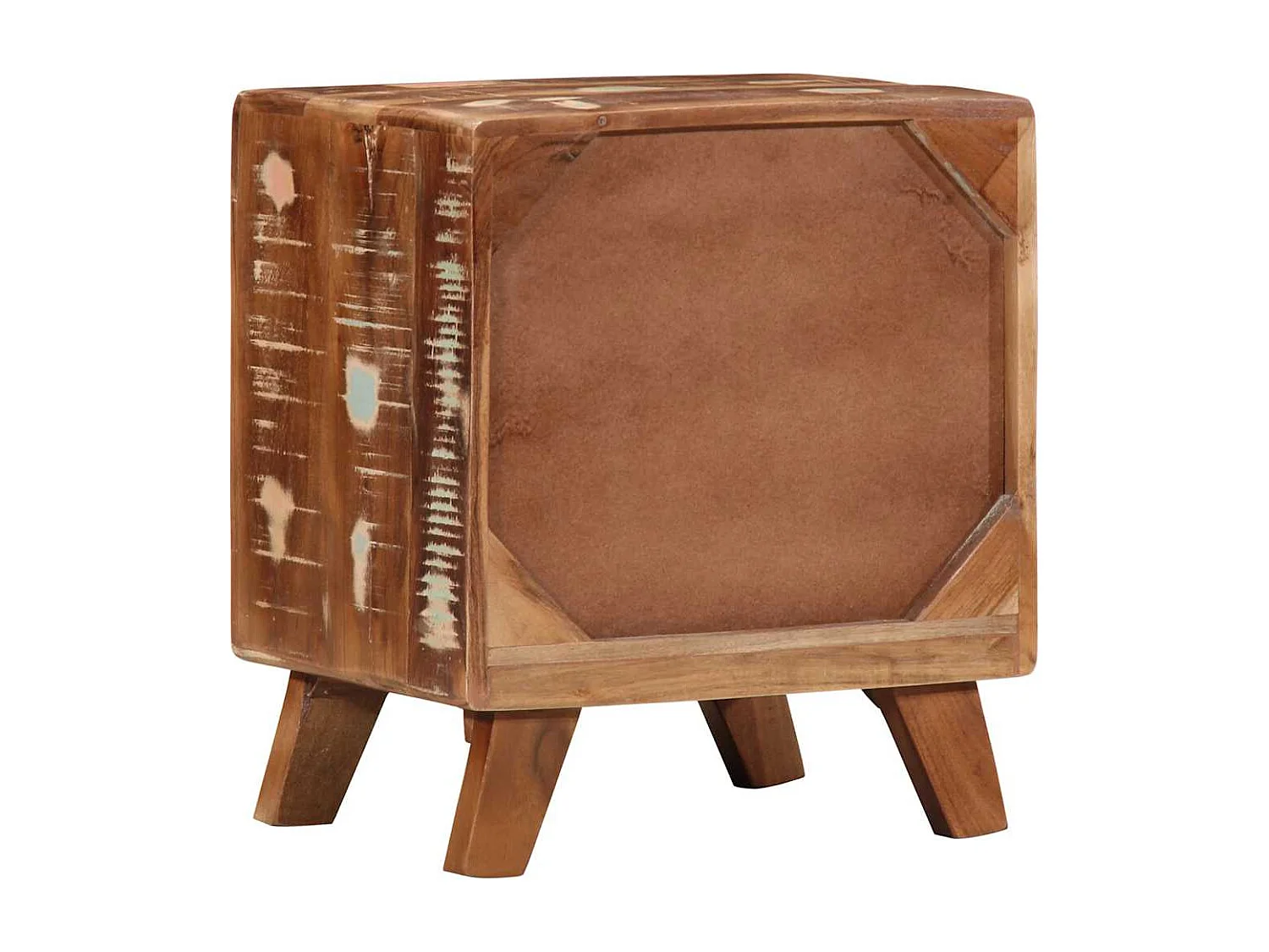 Nachtkastje 2 st 40x32x46 cm massief gerecycled hout