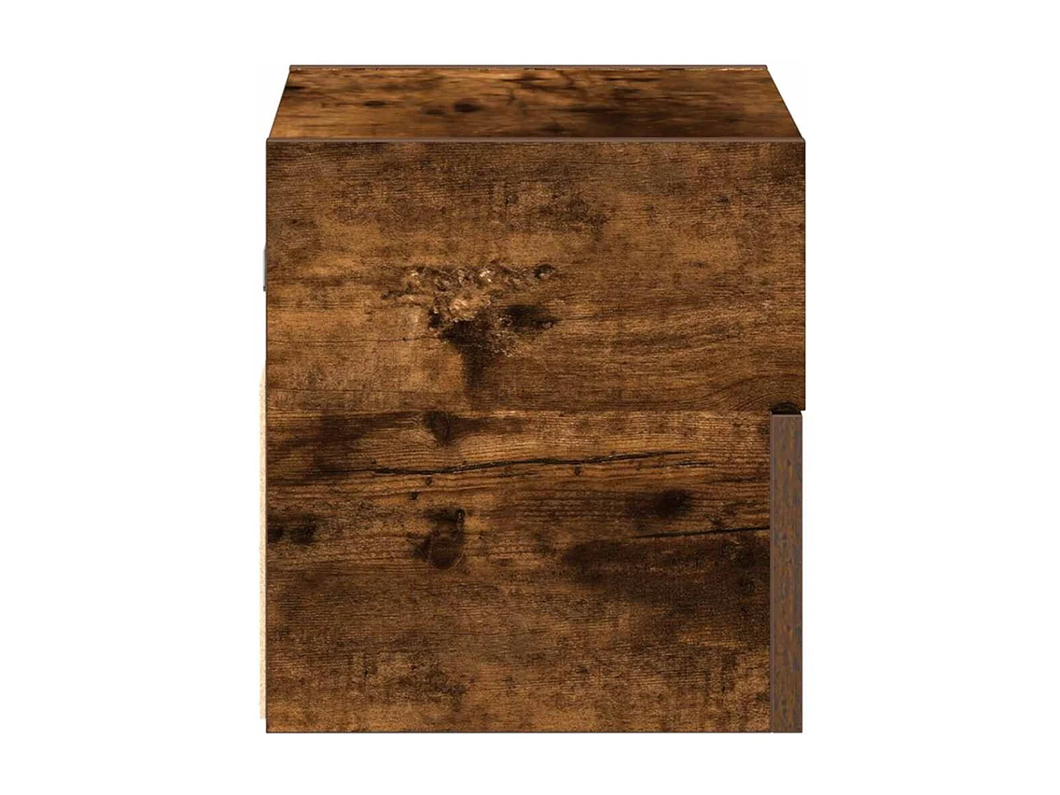 Table de chevet murale chêne fumé 45x26x28,5 cm