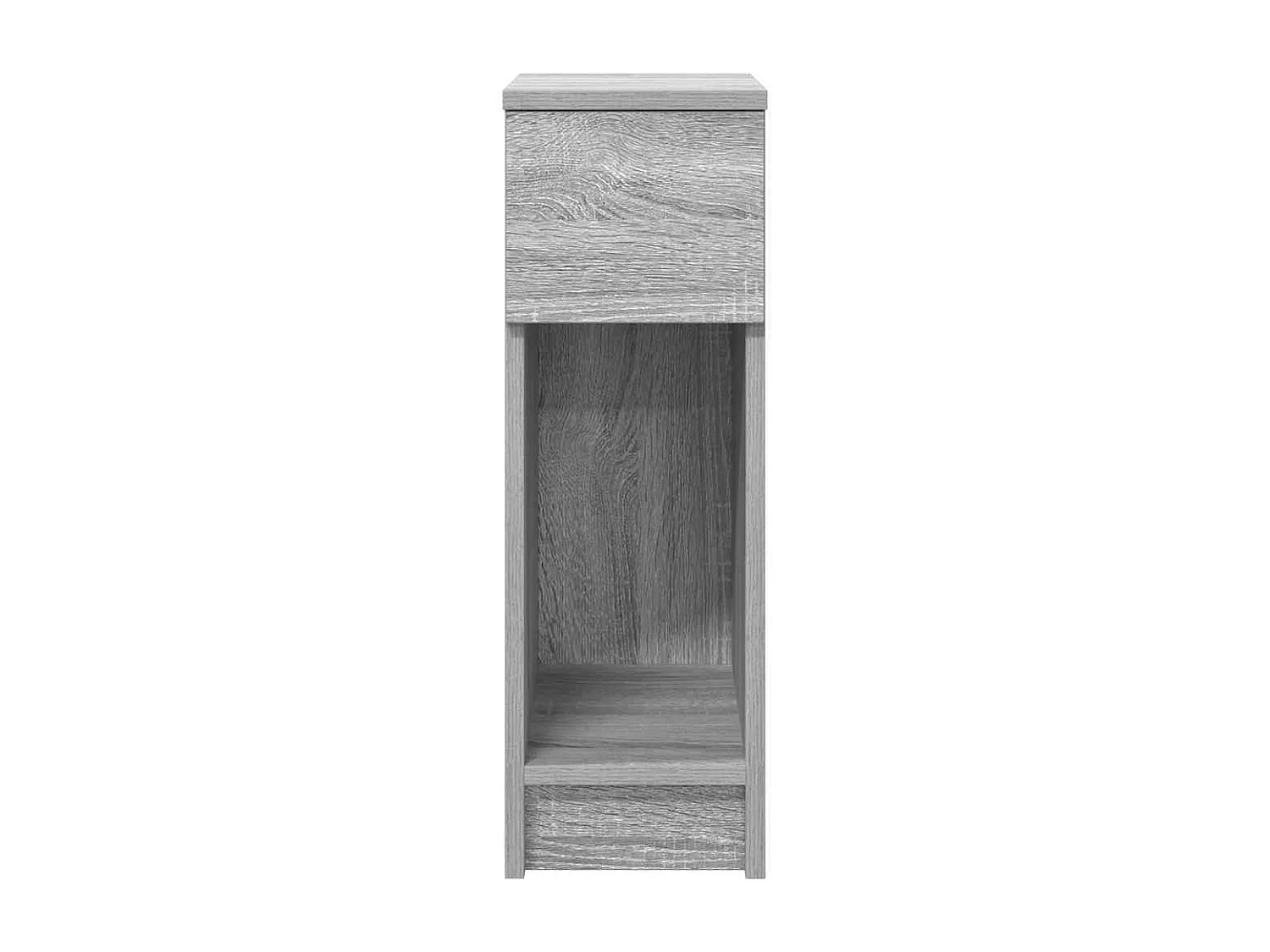 Nachttische mit Schublade 2 Stk. Grau Sonoma 20x36x60 cm