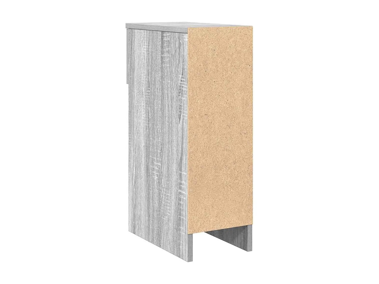 Nachttische mit Schublade 2 Stk. Grau Sonoma 20x36x60 cm