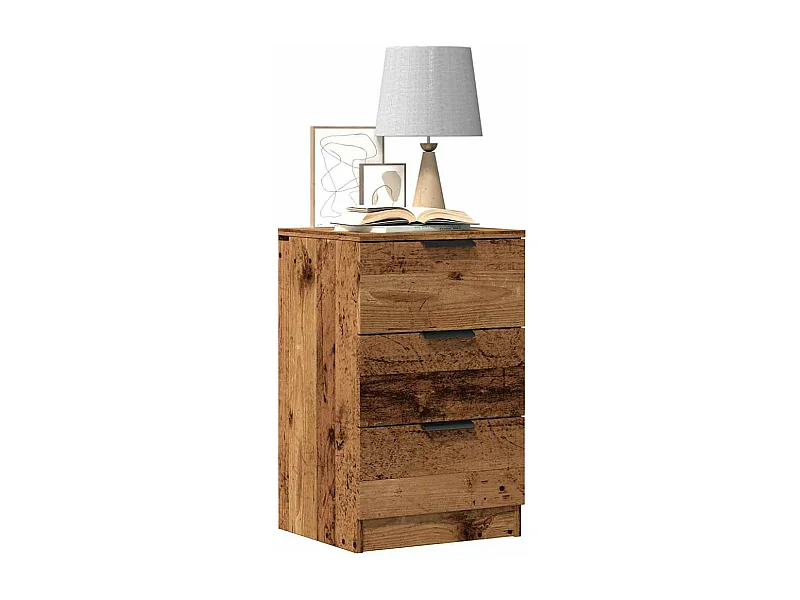 Nachttisch Altholz-Optik 40x36x65 cm Holzwerkstoff
