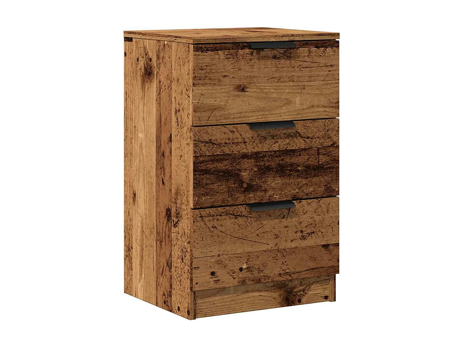 Table de chevet vieux bois 40x36x65 cm bois d'ingénierie