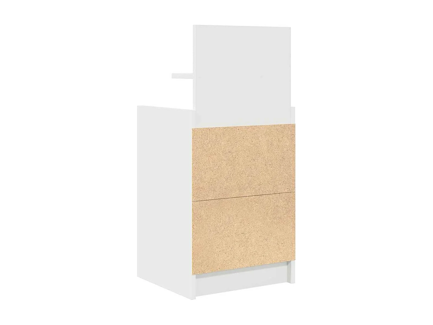 Tables de chevet avec 2 tiroirs 2 pcs blanc 38x34x80 cm