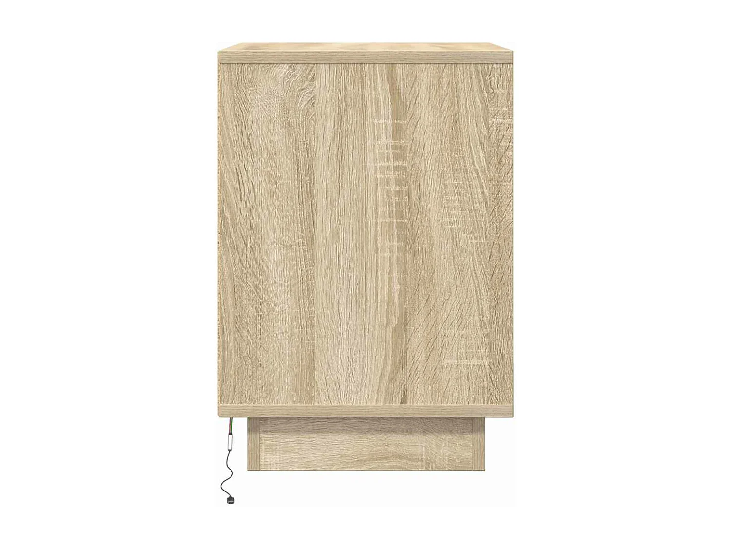 Nachttische mit LED-Leuchten 2 Stk. Sonoma-Eiche 38x34x50 cm