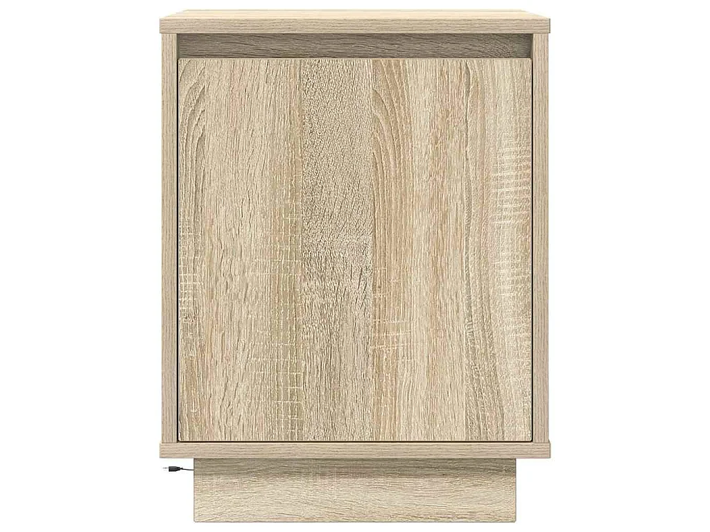 Nachttische mit LED-Leuchten 2 Stk. Sonoma-Eiche 38x34x50 cm