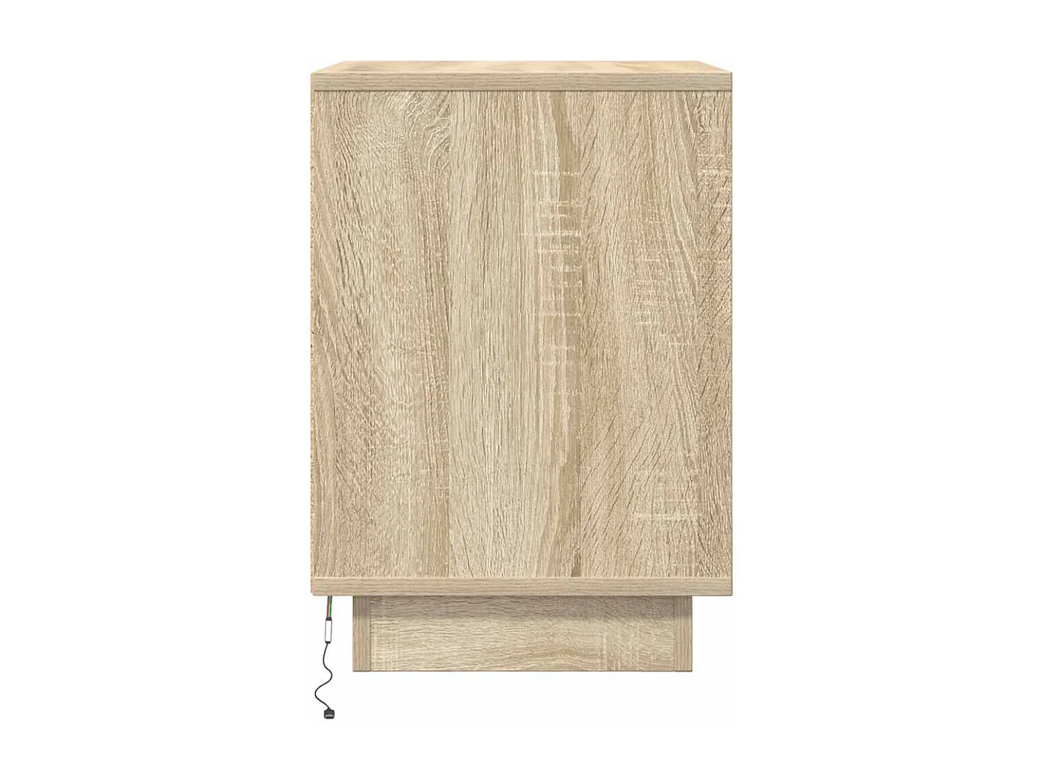 Nachttische mit LED-Leuchten 2 Stk. Sonoma-Eiche 38x34x50 cm