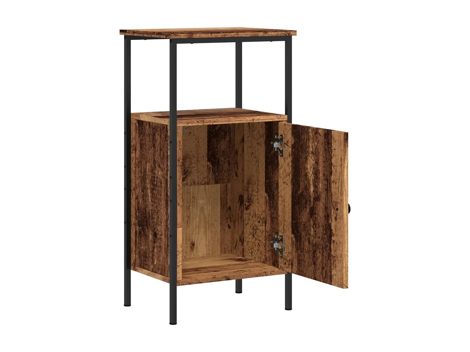 Table de chevet vieux bois 41x31x80 cm bois d’ingénierie