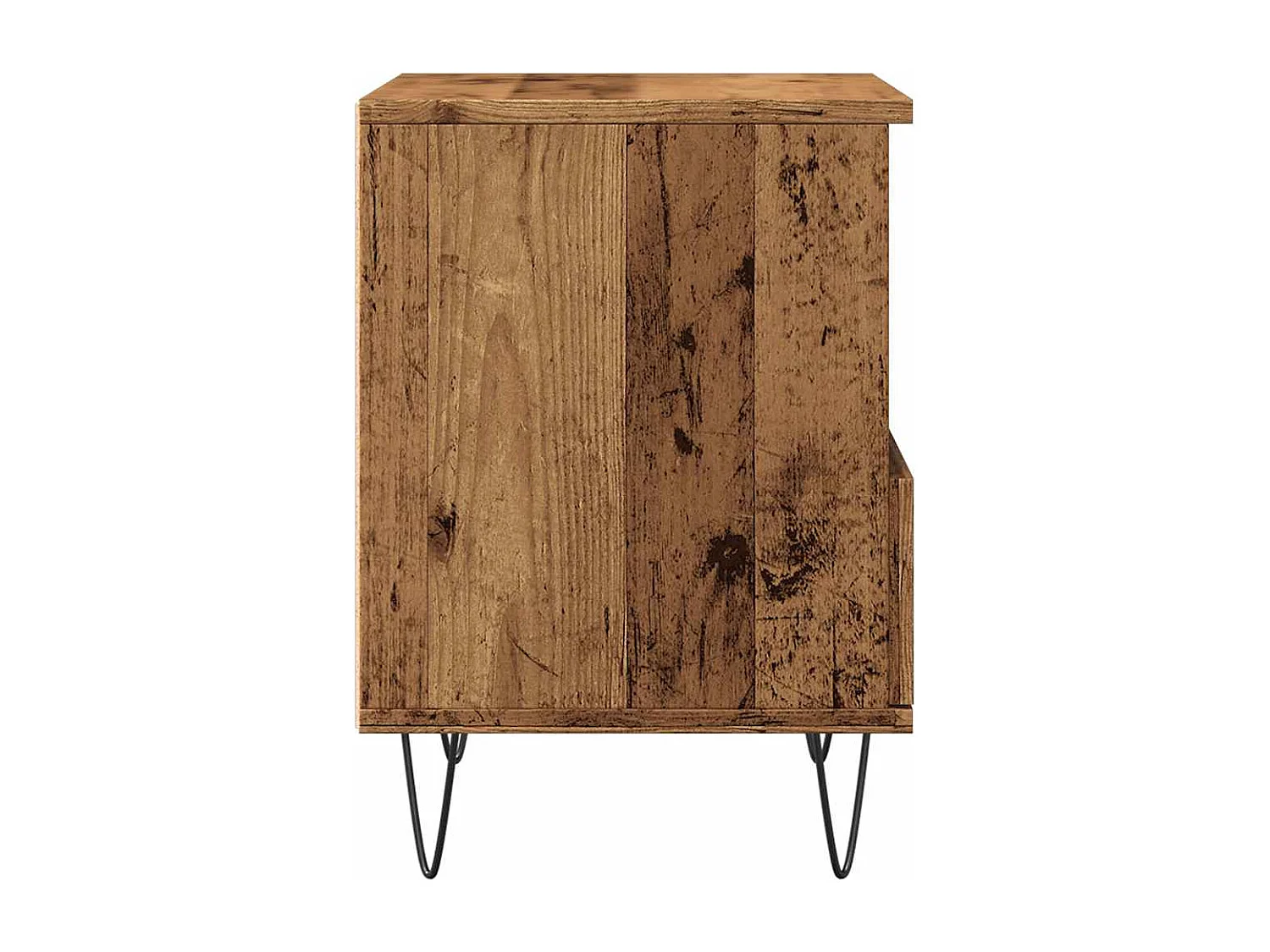 Table de chevet vieux bois 40x35x50 cm bois d’ingénierie