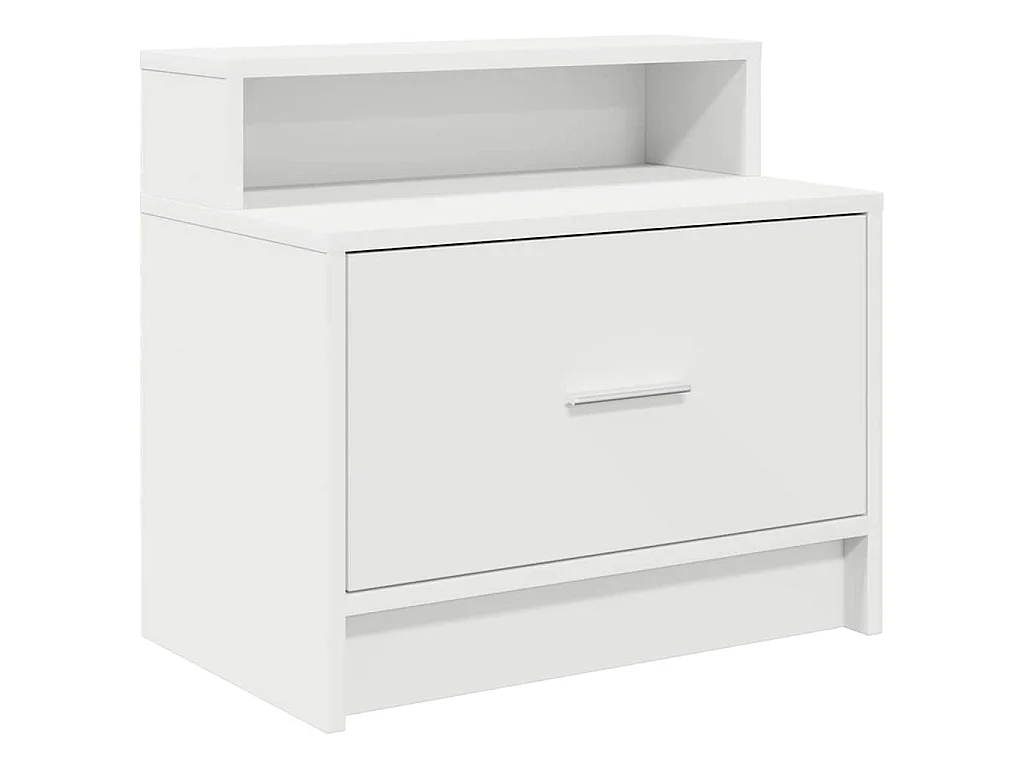 Table de chevet avec tiroir 2 pcs blanc 51x31x47 cm