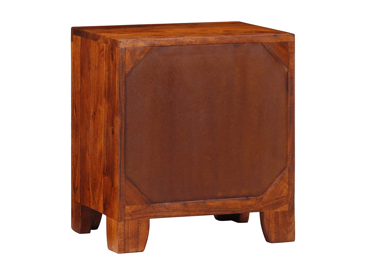 Mesita de noche 2 uds 40x30x45 cm madera maciza de acacia